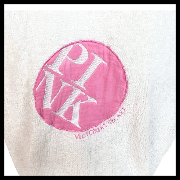 PINK VICTORIA’S SECRET Wrap Robe White & Pink - Picture 4 of 7